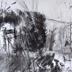 Along the Way, charcoal SOLD